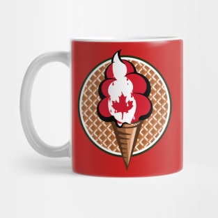 Canada flag ice cream Mug